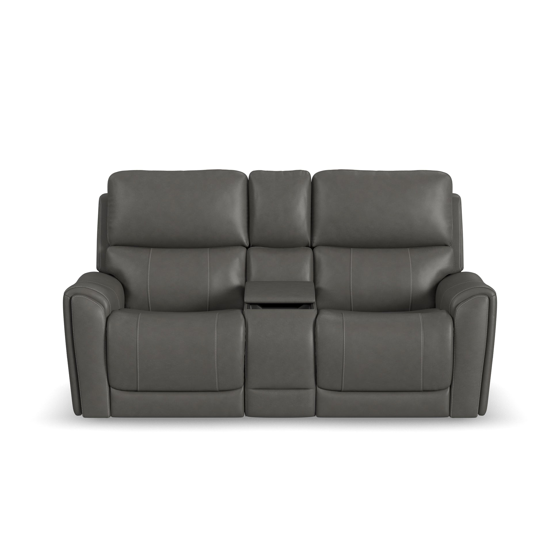 Flexsteel Carter Power Reclining Loveseat with Console & Power Headrests & Lumbar