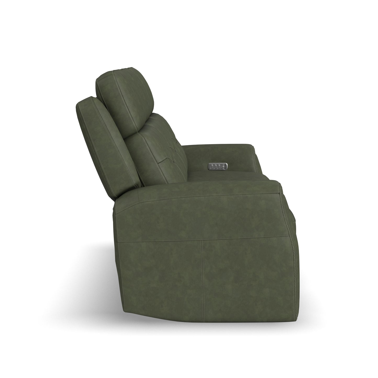 Flexsteel Felix Power Reclining Sofa with Power Headrest, Lumbar, Heat & Massage