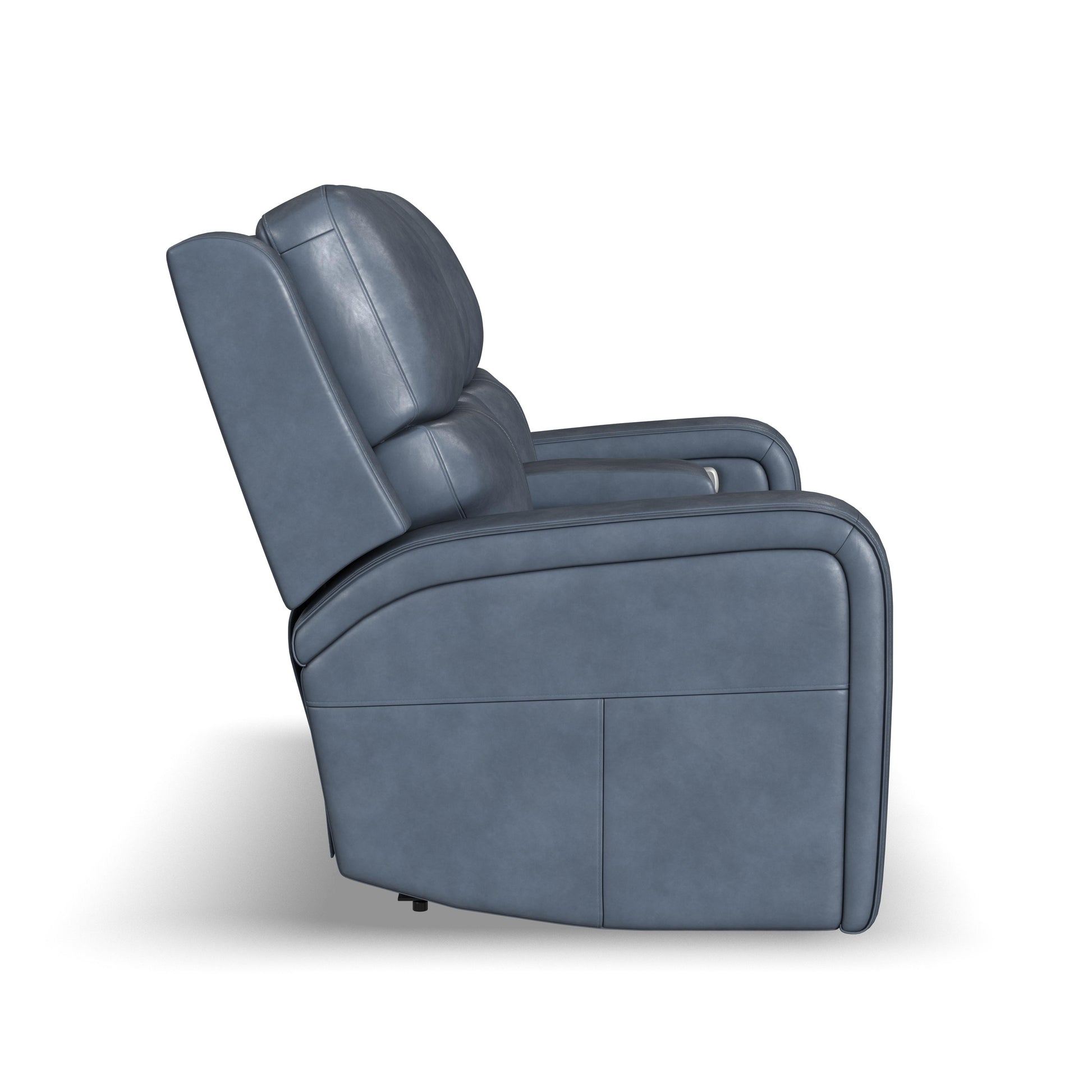 Flexsteel Oasis Power Reclining Loveseat with Console, Power Headrests, Lumbar, Heat & Massage