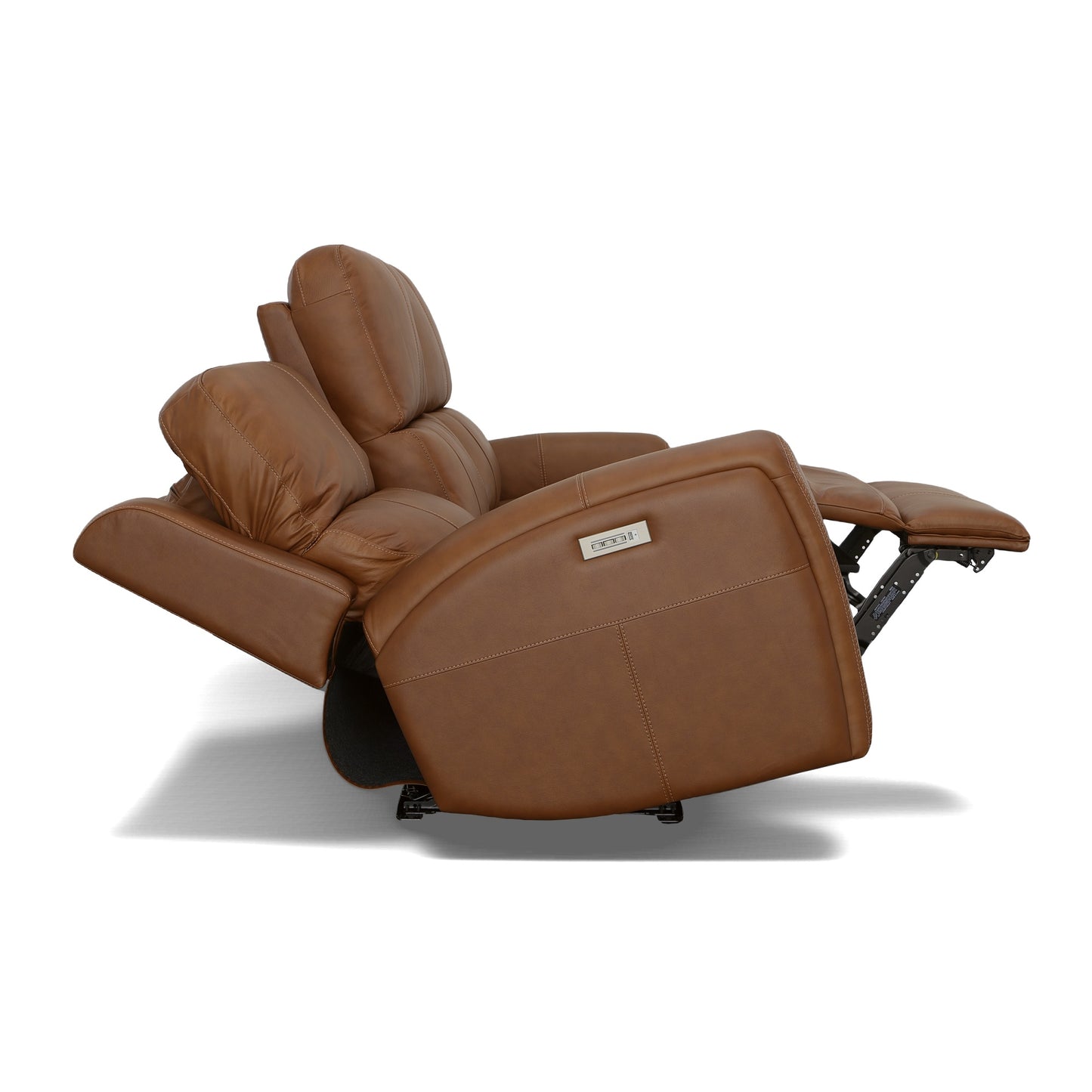 Flexsteel Linden Power Reclining Sofa with Power Headrests & Lumbar
