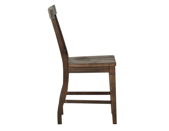 Wooden chair with a white background