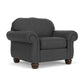 Bexley Leather Chair - Steel