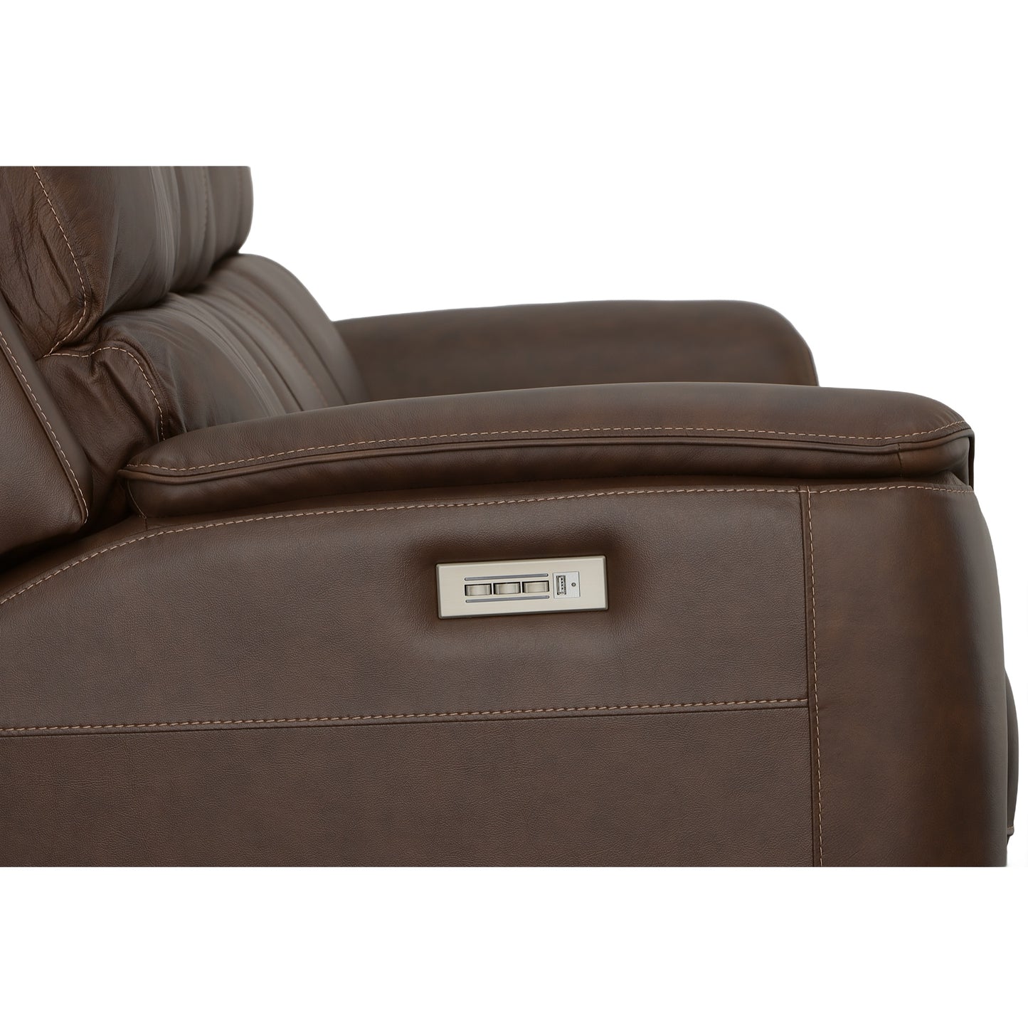 Flexsteel Henry Power Reclining Sofa with Power Headrests & Lumbar