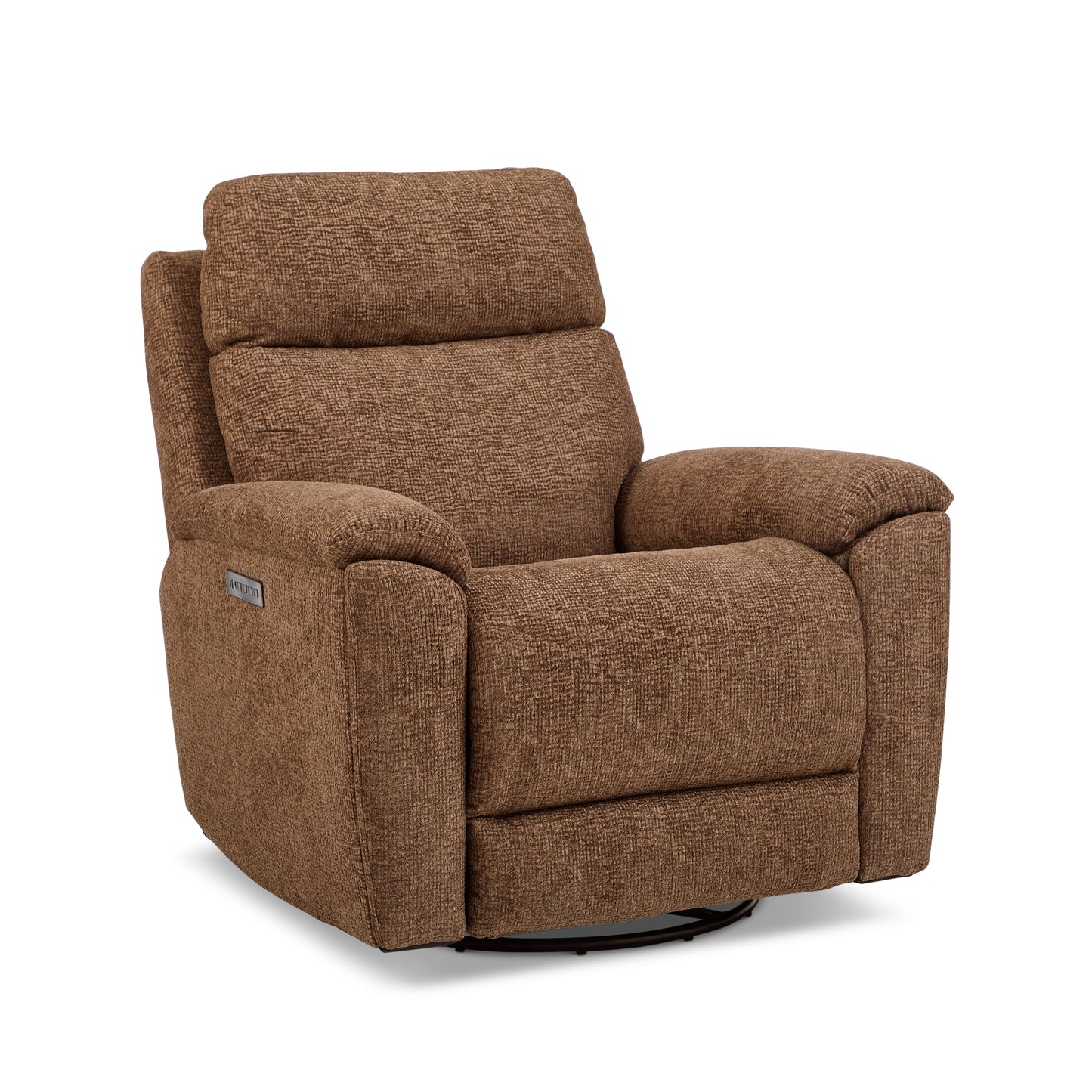 Refined Power Swivel Gliding Recliner with Power Headrest & Lumbar