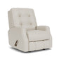 Devon Leather Rocking Recliner - Chalk