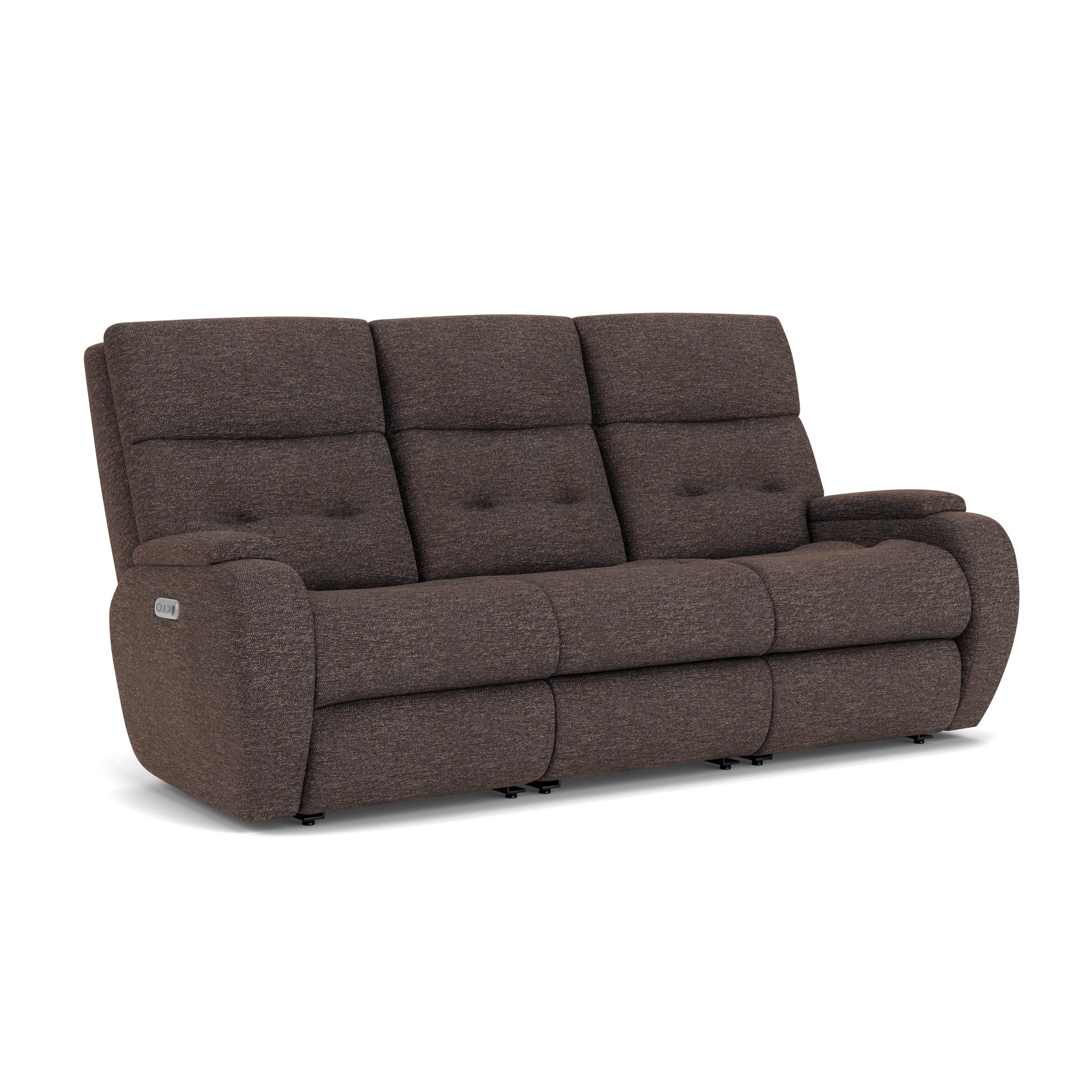 Flexsteel Strait Power Reclining Sofa with Power Headrests