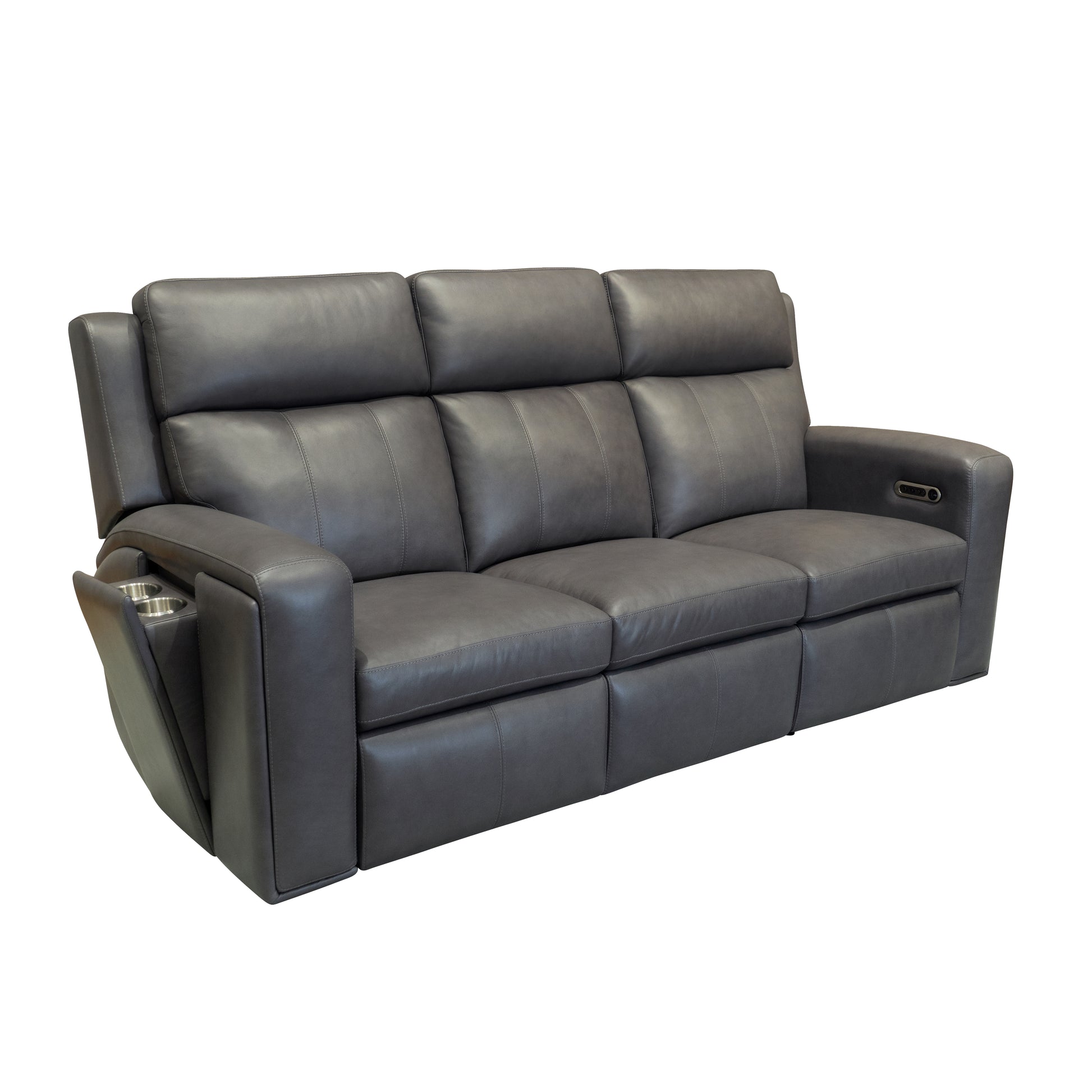 Flexsteel Wyatt Power Reclining Sofa with Power Headrests & Lumbar