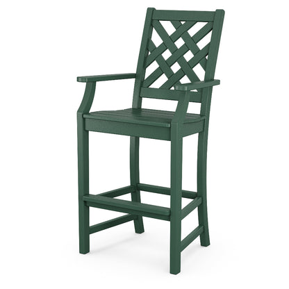 green Wovendale Bar Arm Chair
