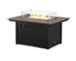 Rectangle 34" x 46" Fire Pit Table Two Tone