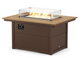 Rectangle 34" x 46" Fire Pit Table Two Tone