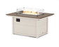 Rectangle 34" x 46" Fire Pit Table Two Tone
