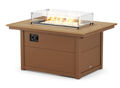 Rectangle 34" x 46" Fire Pit Table Two Tone