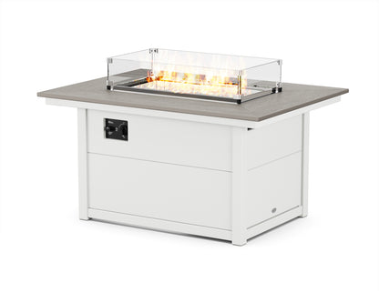 Rectangle 34" x 46" Fire Pit Table Two Tone