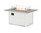 Rectangle 34" x 46" Fire Pit Table Two Tone