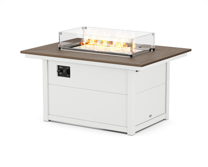 Rectangle 34" x 46" Fire Pit Table Two Tone