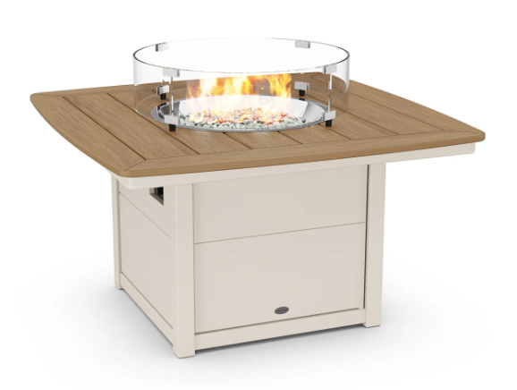 Nautical 42" Fire Pit Table Two Tone
