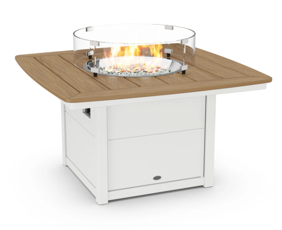 Nautical 42" Fire Pit Table Two Tone