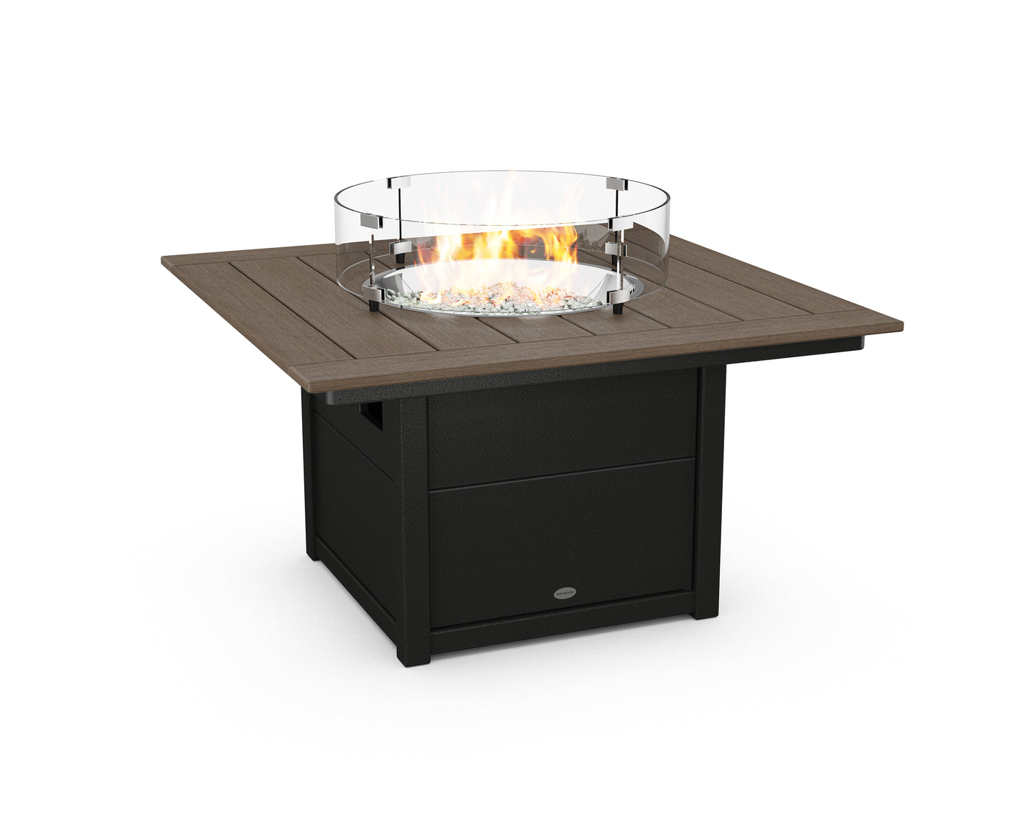 Square 42" Fire Pit Table Two Tone