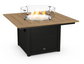 Square 42" Fire Pit Table Two Tone