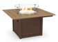 Square 42" Fire Pit Table Two Tone