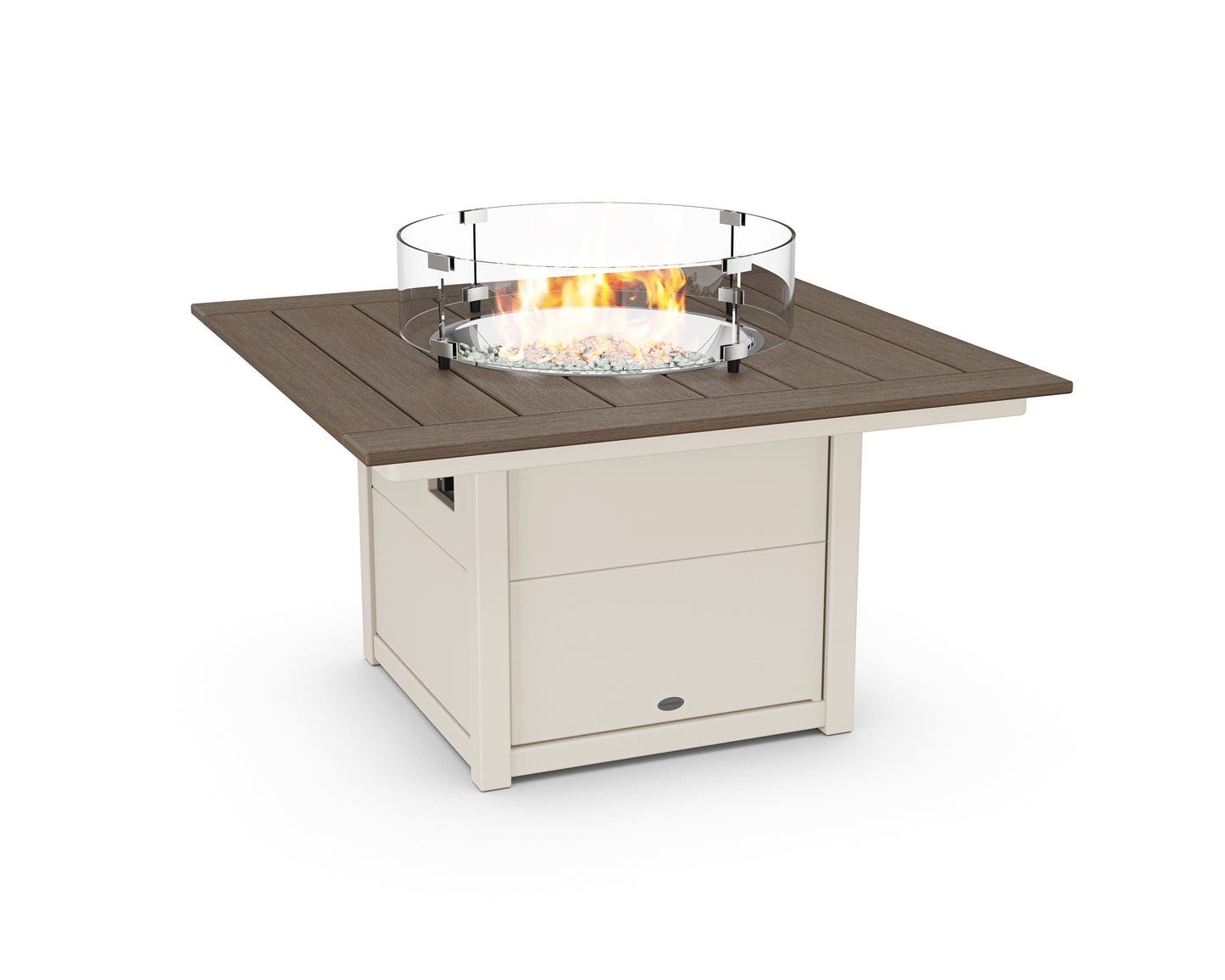 Square 42" Fire Pit Table Two Tone