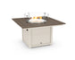 Square 42" Fire Pit Table Two Tone