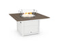 Square 42" Fire Pit Table Two Tone