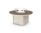 Round 48" Fire Pit Table Two Tone