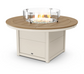 Round 48" Fire Pit Table Two Tone
