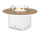 Round 48" Fire Pit Table Two Tone