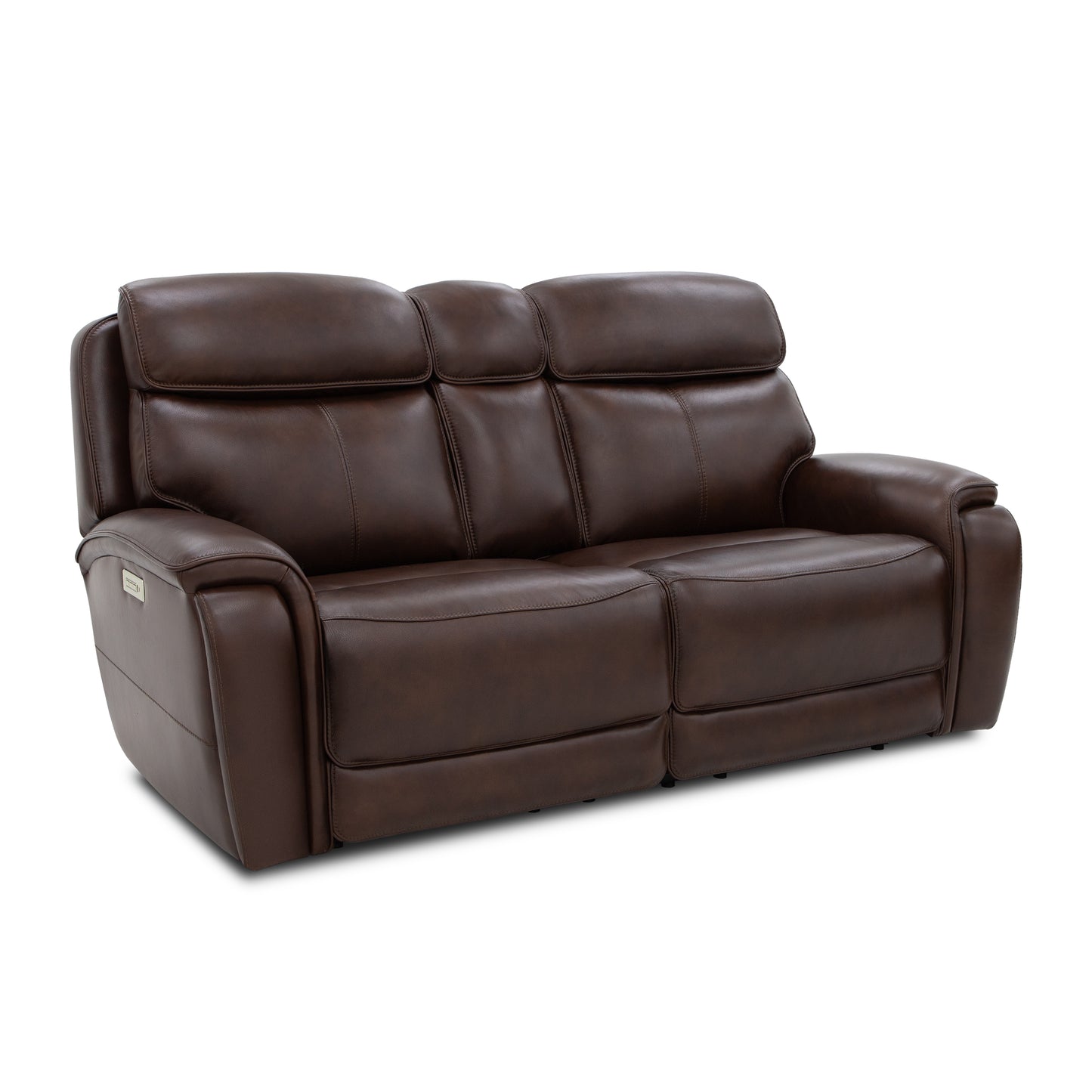 Flexsteel Walker Power Reclining Loveseat w/ Power Headrest & Lumbar