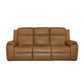 Flexsteel Ziggy Power Reclining Sofa with Power Headrest, Lumbar, Heat & Massage