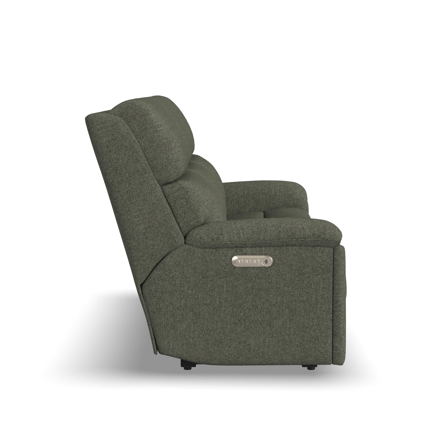 Flexsteel Porter Power Reclining Sofa with Console, Power Headrest, & Lumbar