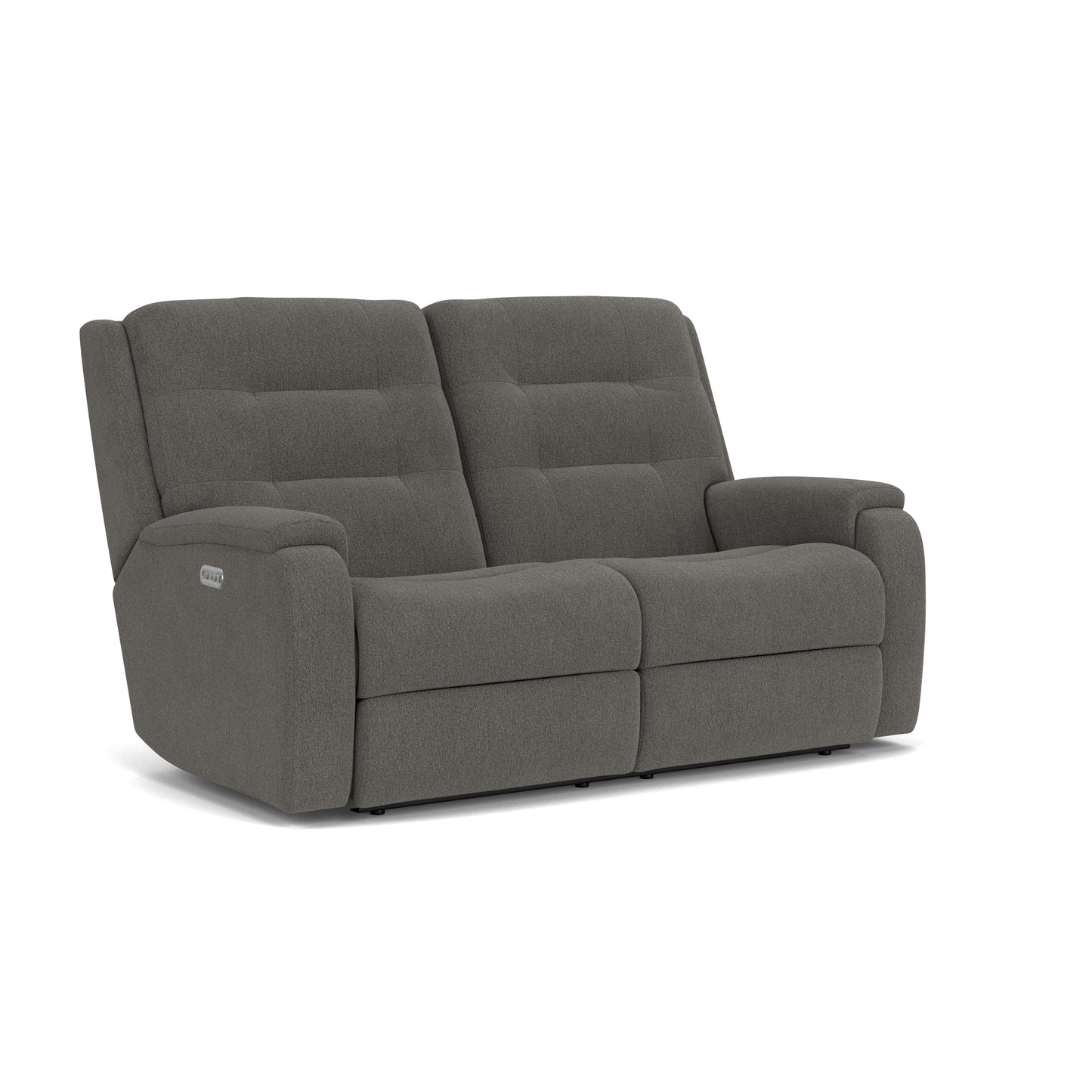 Arlo Power Reclining Loveseat with Power Headrests - Coal