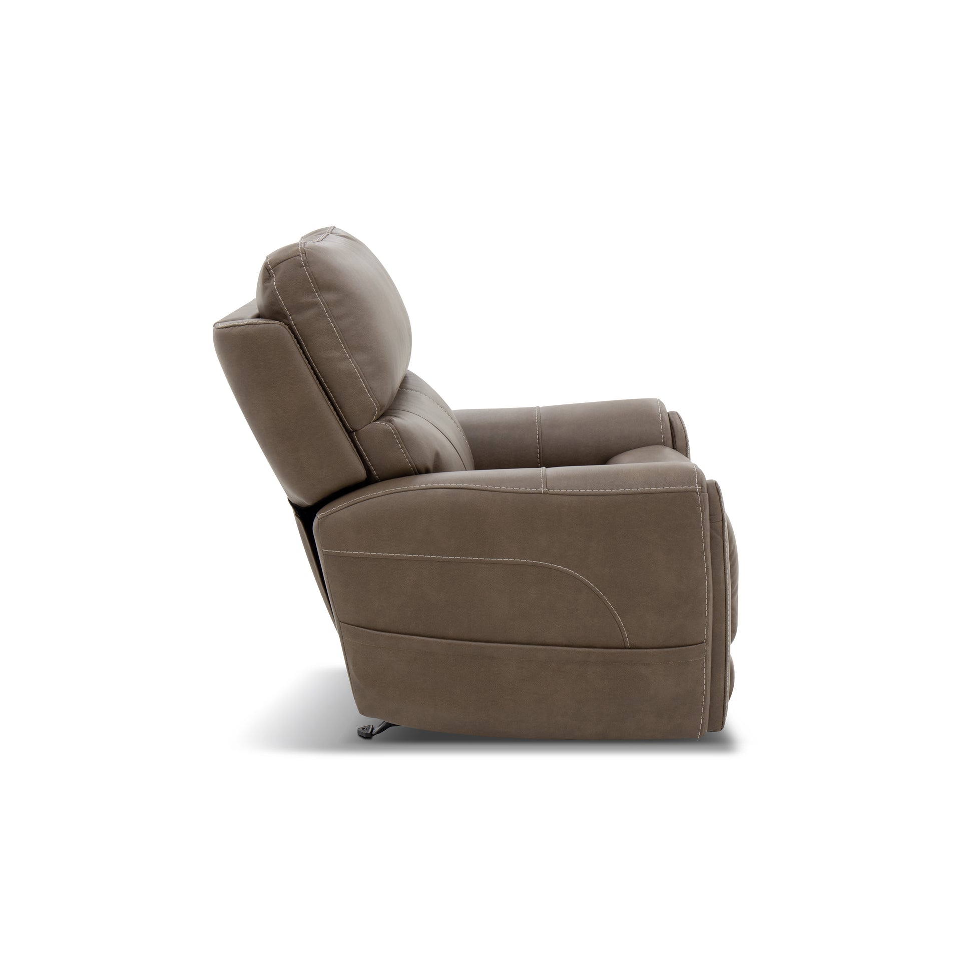 Flexsteel Carter Power Rocking Recliner with Power Headrest, Lumbar, Heat & Massage