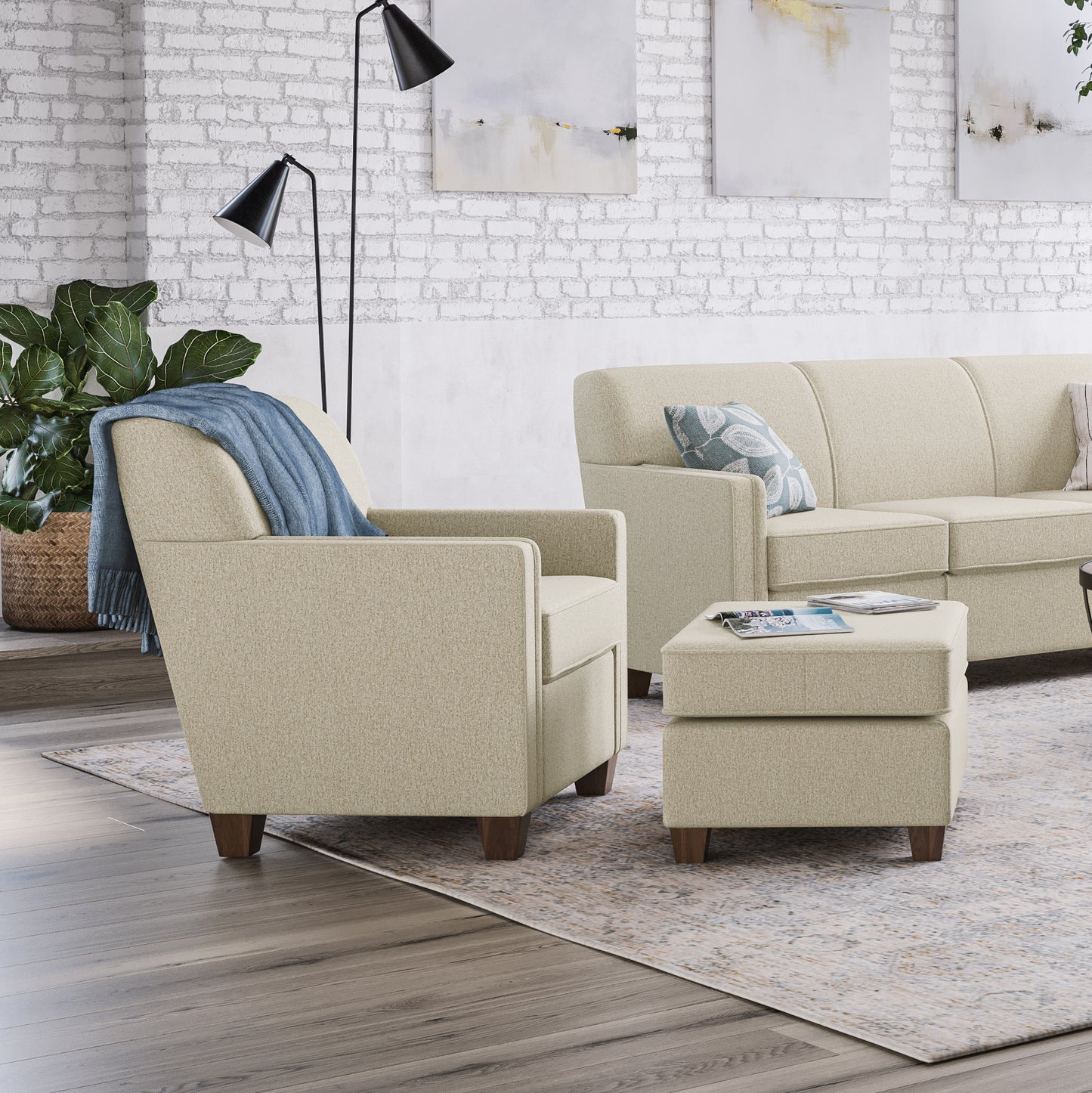 Flexsteel Nora Ottoman