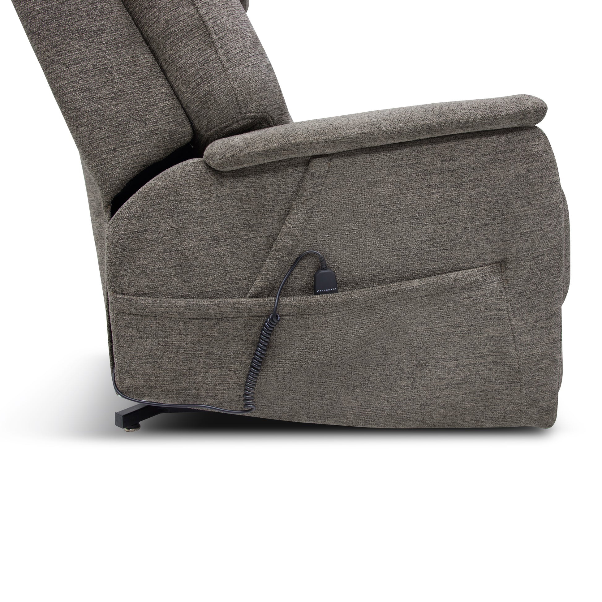 Flexsteel Zecliner Model 3+ Petite Power Sleep Chair with Power Headrest, Lumbar, Heat & Massage