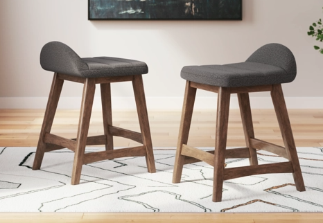Lyncott Upholstered Barstool (2/CN) Set of 2
