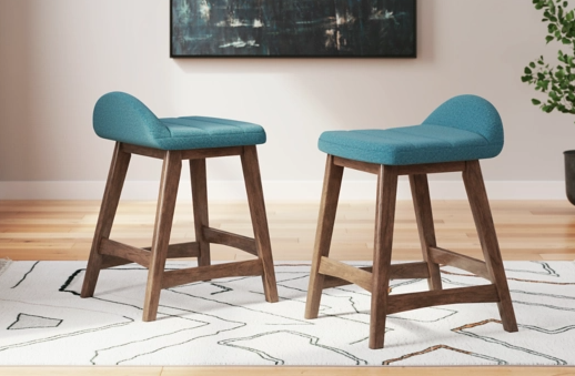 Lyncott Upholstered Barstool (2/CN) Set of 2