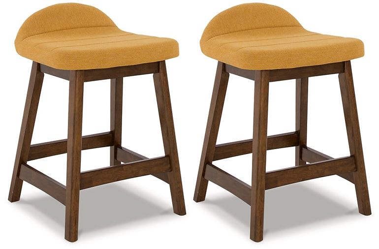Lyncott Upholstered Barstool (2/CN) Set of 2