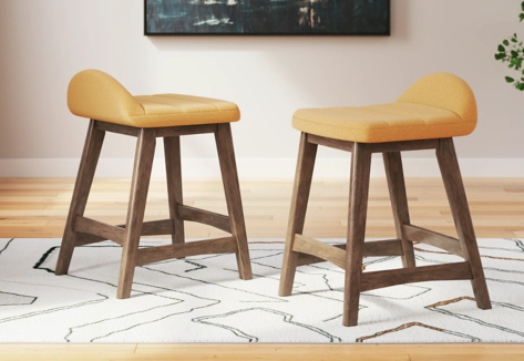 Lyncott Upholstered Barstool (2/CN) Set of 2