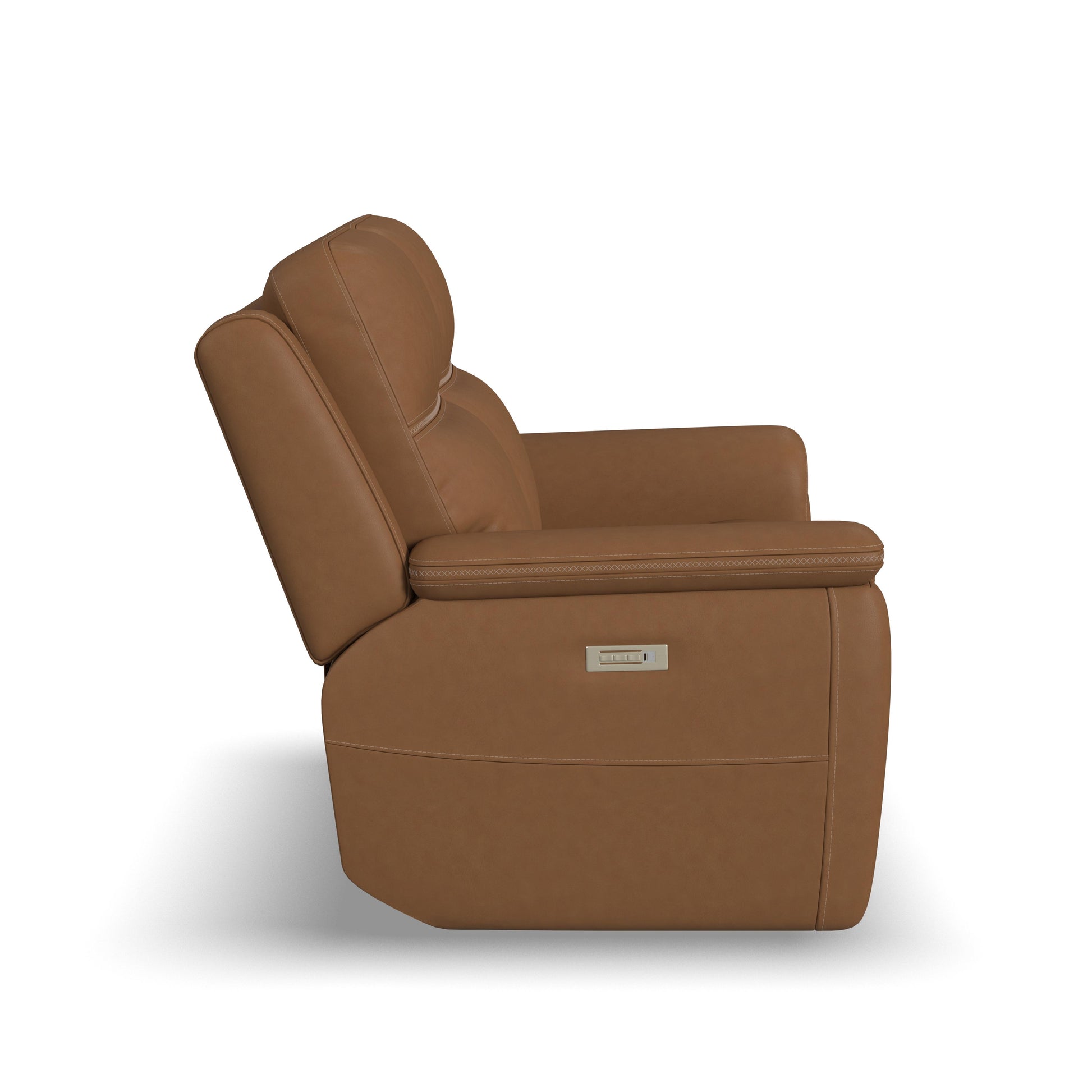 Flexsteel Sawyer Power Reclining Loveseat w/ Pwr Headrests, Lumbar