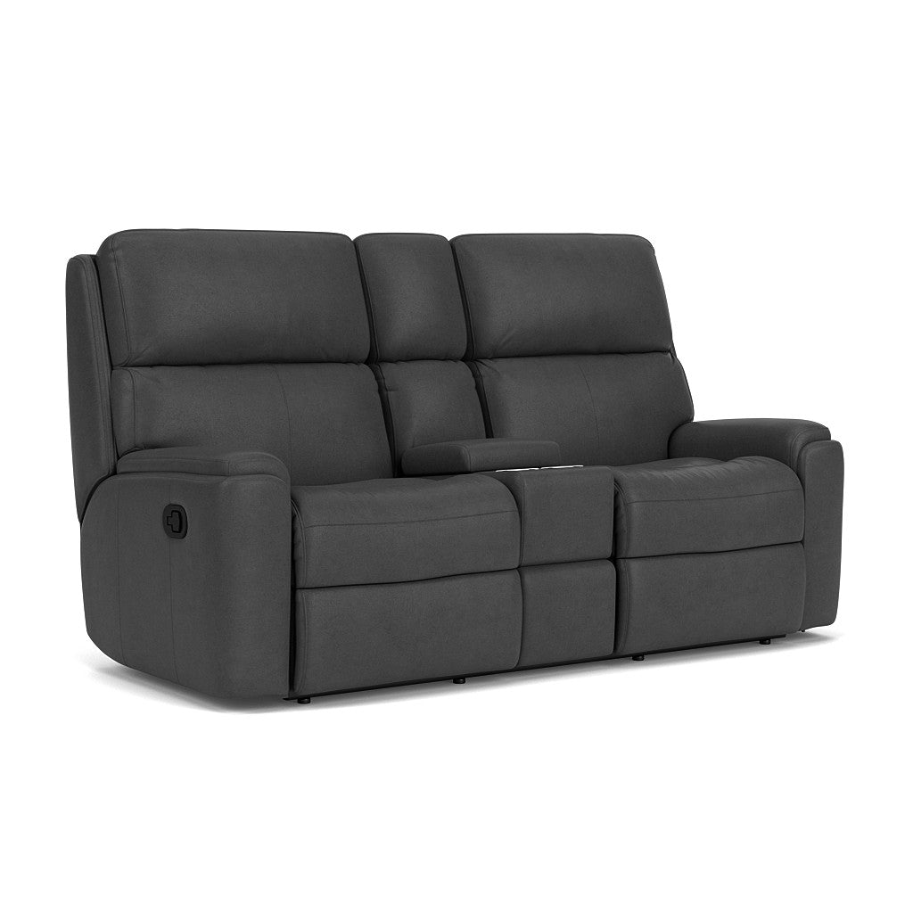Flexsteel Rio Reclining Loveseat with Console