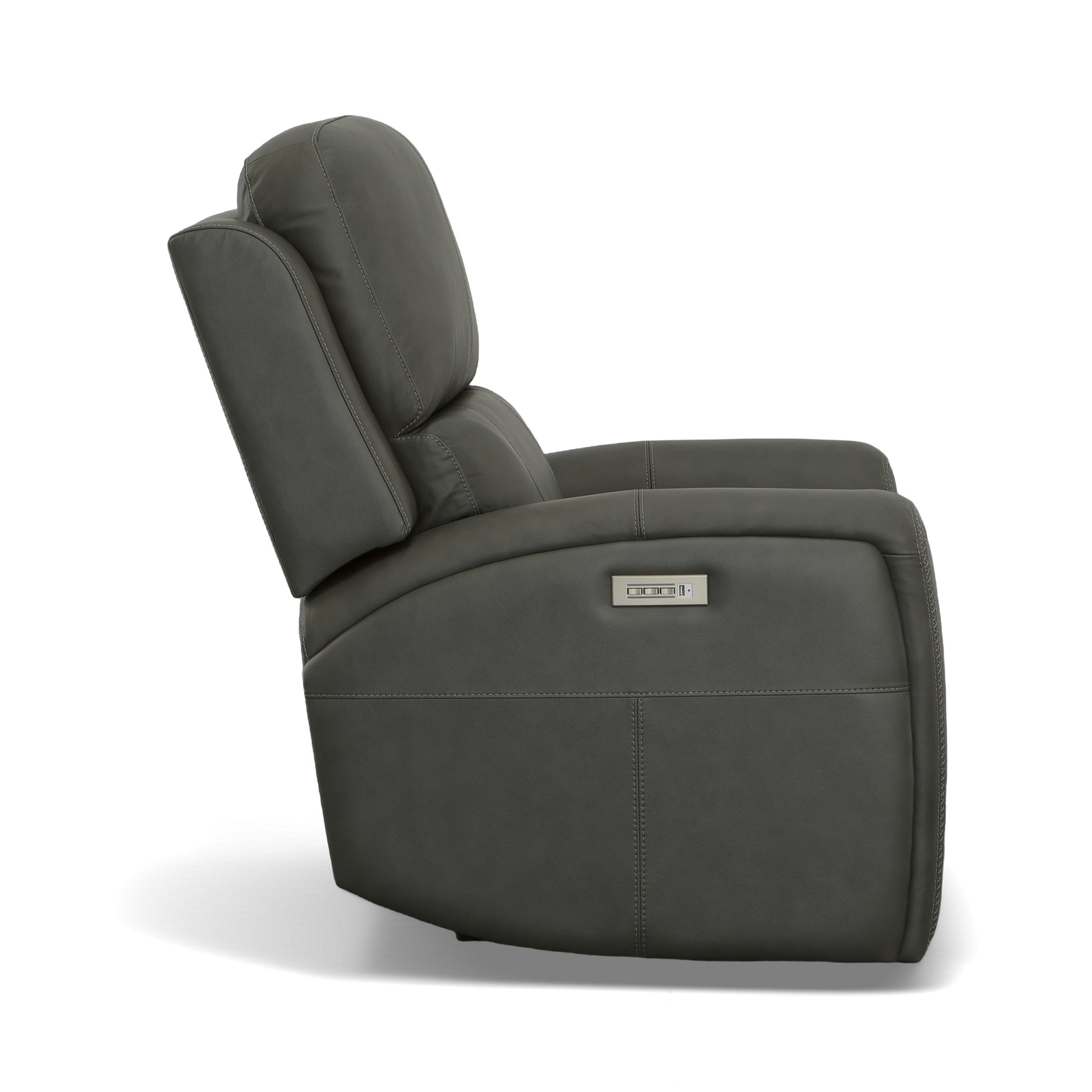 Flexsteel Linden Power Recliner with Power Headrest & Lumbar