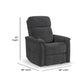 Flexsteel Luma Petite Petite Power Lift Recliner with Power Headrest, Lumbar, Heat & Massage