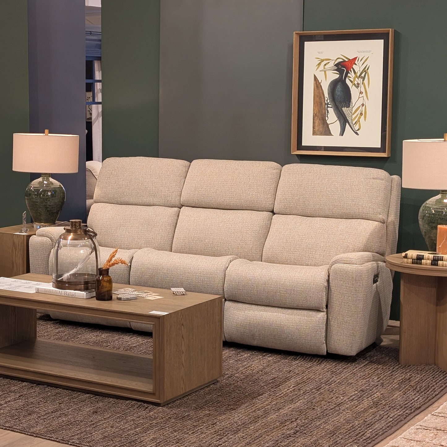 Flexsteel Rio Power Reclining Sofa with Power Headrests