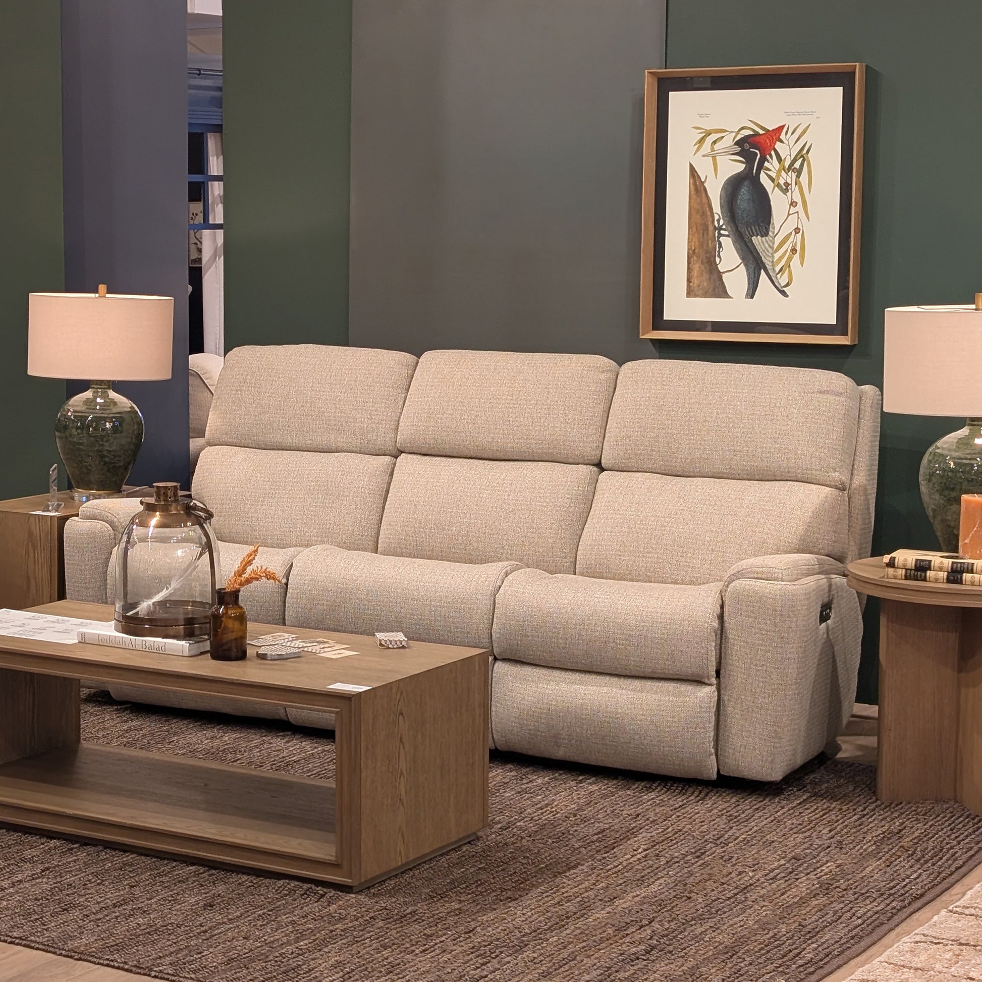 Flexsteel Rio Power Reclining Sofa with Power Headrests