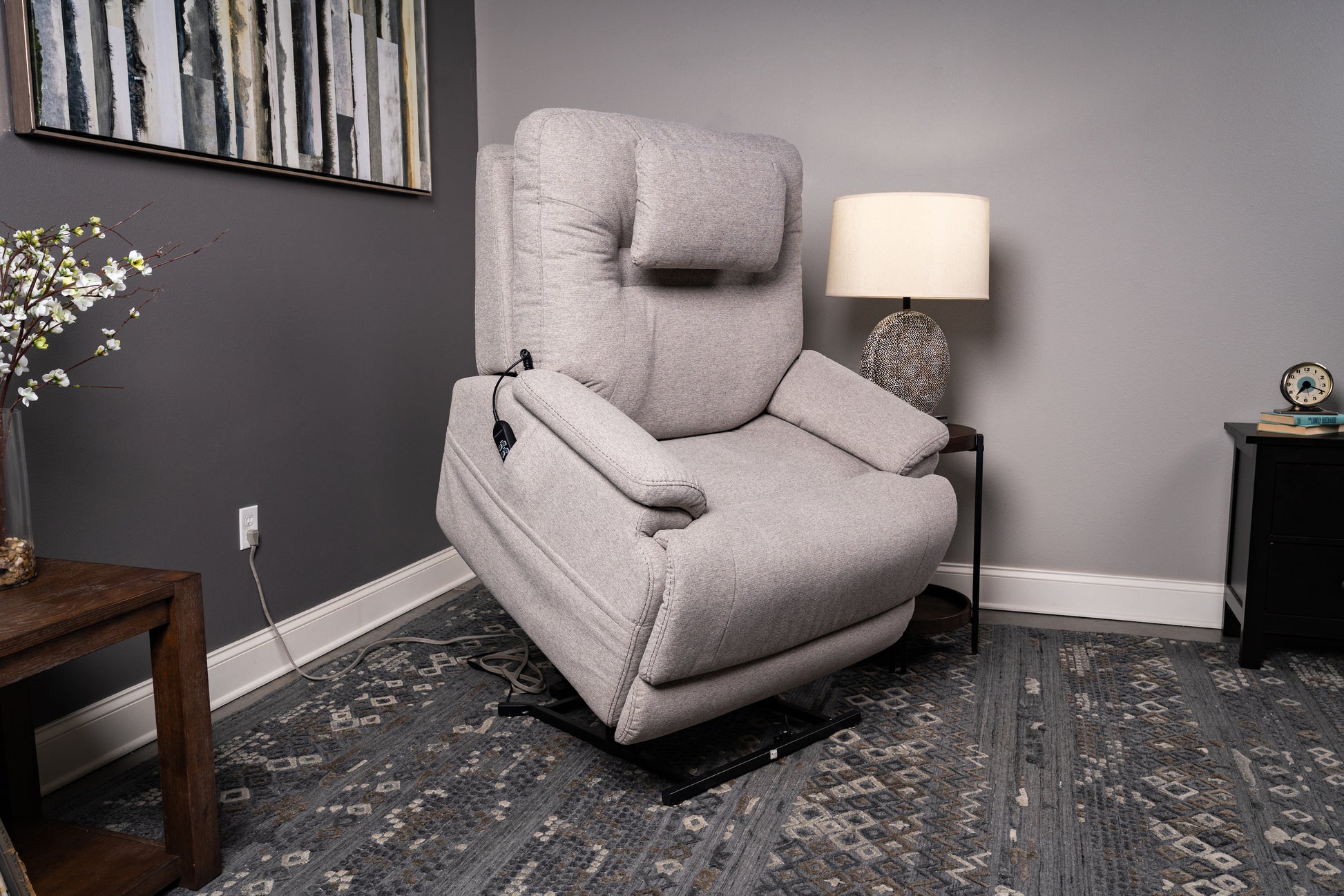 Flexsteel Zecliner Model 2 Power Lift Sleep Recliner with Power Headrest & Lumbar