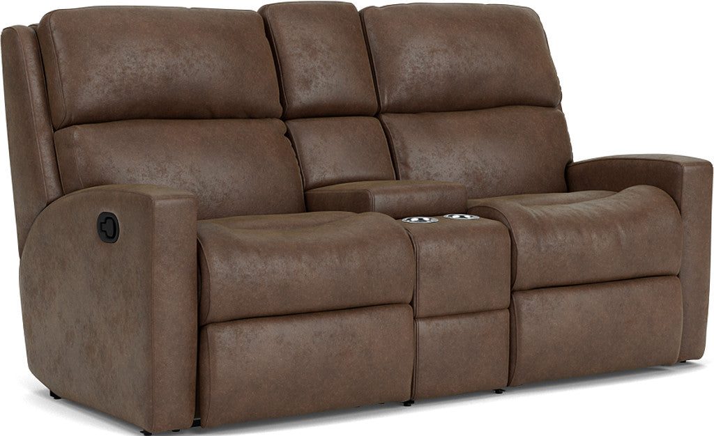 Flexsteel Catalina Reclining Loveseat with Console