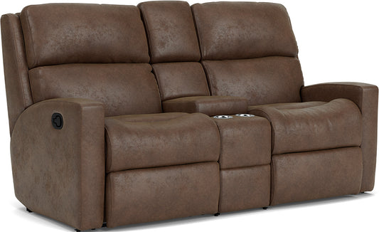 Catalina Reclining Loveseat with Console - Marble